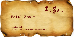 Peitl Zsolt névjegykártya